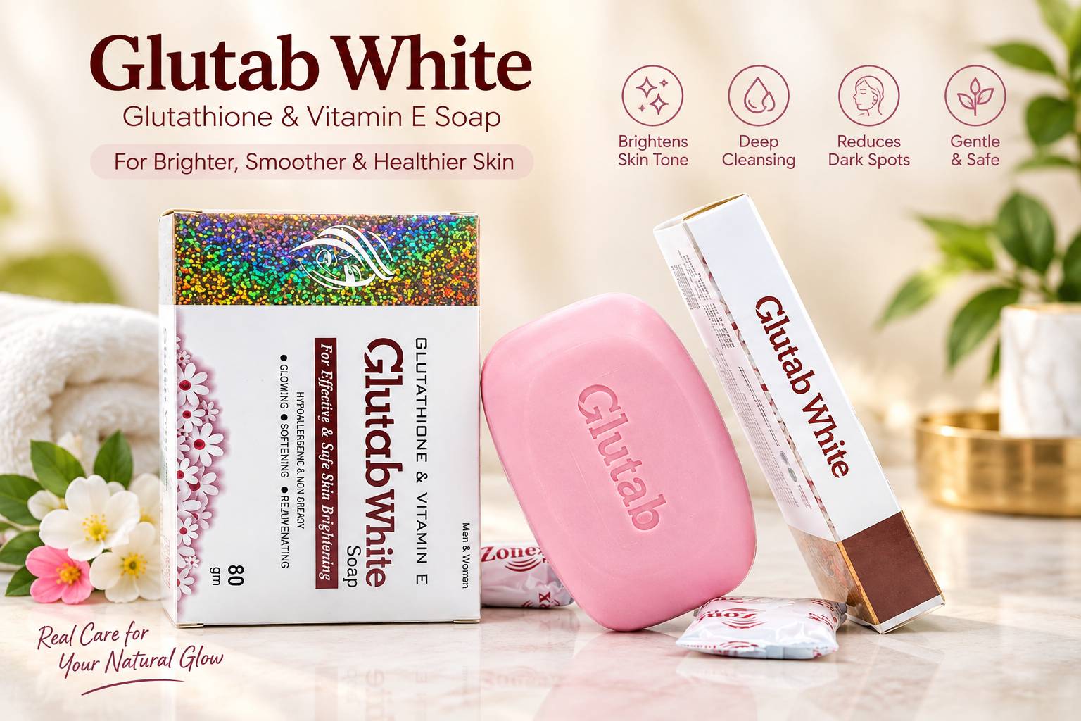 Best Face Whitening Soap in Pakistan - Glutab White Soap